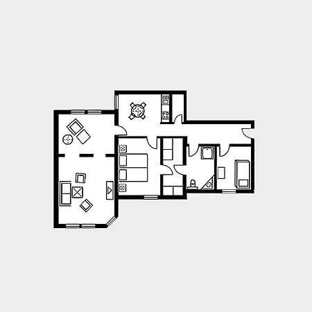 Strandvillen - Mit Meerblick Und 2 Schlafzimmern Sv-708